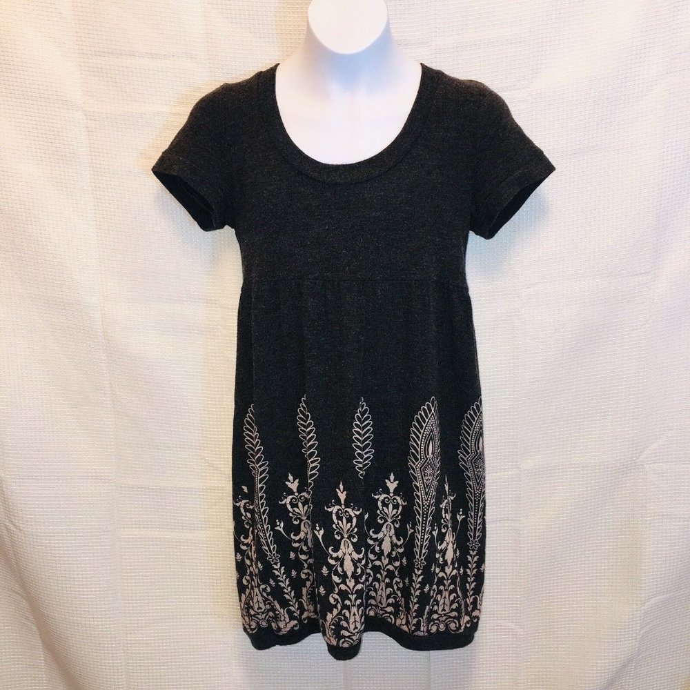 Michelle girls medium gray dress short sleeves bab